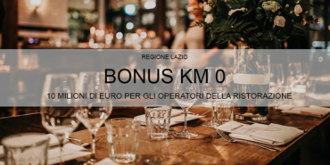 Bonus Lazio km 0, 10 milioni di euro per gli operatori della ristorazione