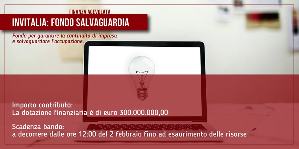 INVITALIA: Fondo Salvaguardia Imprese