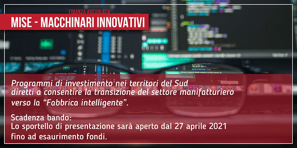 MISE: Macchinari Innovativi